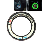 Fluorescent Aluminum Alloy Ignition Key Ring, Inside Diameter: 3.4cm